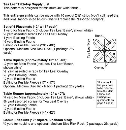 Supply List