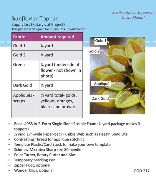 Sunflower Topper