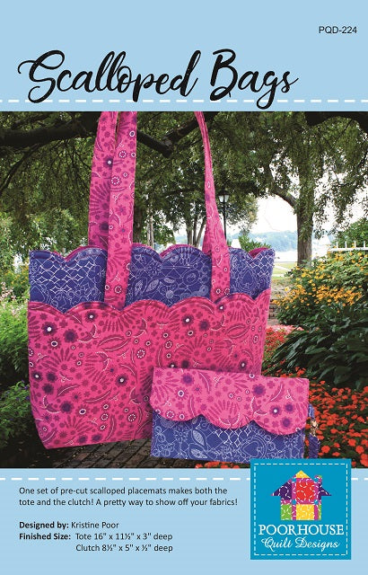 Scalloped tote store