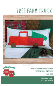 Tree Farm Truck Pillow
