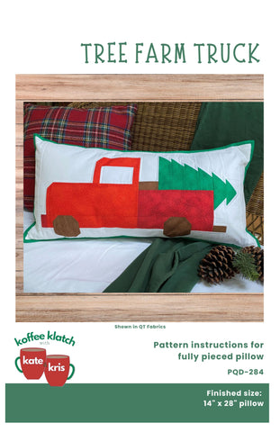 Tree Farm Truck Pillow